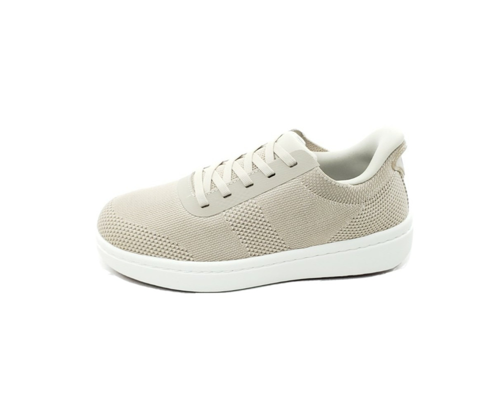 Orthofeet Wander Knit Womens Hands-Free Sneakers Beige Size 6.5